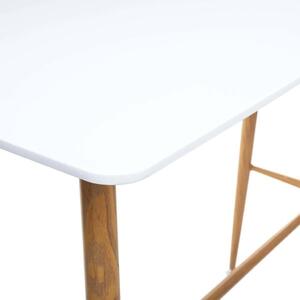Bárasztal, 120x60 cm, fehér - FIONA