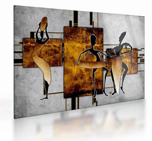 Kép - Az afrikai kultúra motívumai (üvegen) (70x50 cm)