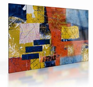 Kép - Absztrakció (üvegen) (70x50 cm)