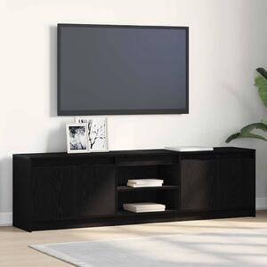 TV egységek 2 pcs Fekete 180 x 34 x 50 cm Faanyag
