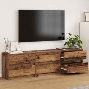 TV szekrény fiókkal Barna 180 x 34 x 50 cm Faanyag