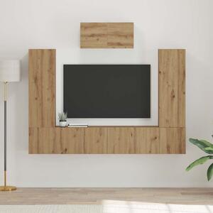TV szekrény garnitúra 7 db Artisan tölgy Szerelt Fa
