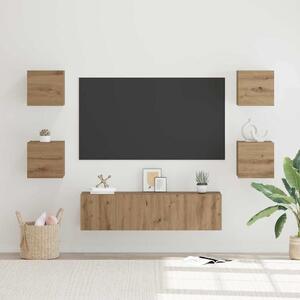 TV szekrény garnitúra 6 pcs Artisan tölgy Faanyag