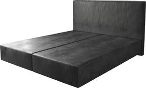 DELIFE Boxspring ágy Dream-Well 180x200 antracit vintage mikrovelúr lábak nélkül