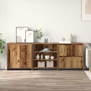 Oldalszekrények 3 pcs Régi fa 70 x 41 x 75 cm Faanyag