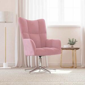 Rózsaszín bársony pihenőszék