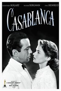 Festmény reprodukció Casablanca (Vintage Cinema / Retro Theatre Poster), (26.7 x 40 cm)