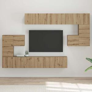 TV szekrény garnitúra 10 db Artisan tölgy Szerelt Fa