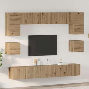 TV szekrény garnitúra 8 pcs Artisan tölgy Faanyag