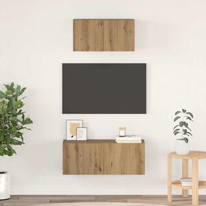 TV szekrény garnitúra 2 pcs Artisan tölgy Faanyag