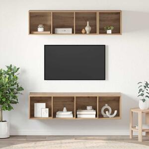 TV szekrény garnitúra 3 pcs Artisan tölgy Faanyag
