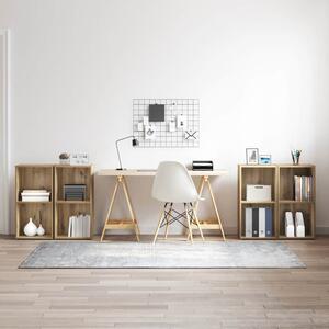 TV szekrény garnitúra 4 pcs kézműves tölgy 37 x 35 x 72 cm