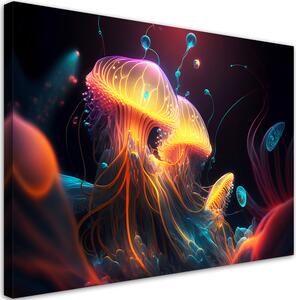 Gario Vászonkép Tűz medúzák Méret: 60 x 40 cm
