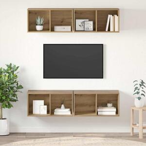 TV szekrény garnitúra 4 pcs Artisan tölgy 37 x 37 x 72 cm