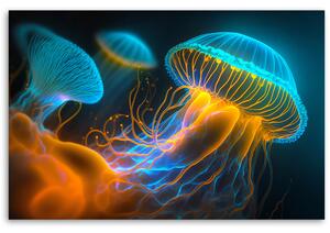 Gario Vászonkép Lélegzetelállító medúzák Méret: 60 x 40 cm