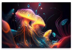 Gario Vászonkép Tűz medúzák Méret: 60 x 40 cm