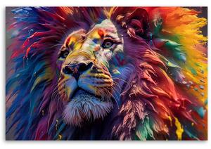 Gario Vászonkép Oroszlán színekkel Méret: 60 x 40 cm