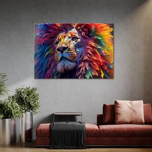 Gario Vászonkép Oroszlán színekkel Méret: 60 x 40 cm