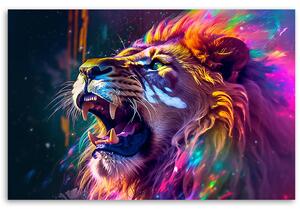 Gario Vászonkép Erős absztrakt oroszlán Méret: 60 x 40 cm