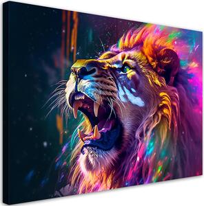 Gario Vászonkép Erős absztrakt oroszlán Méret: 60 x 40 cm