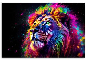 Gario Vászonkép Színek és oroszlán Méret: 60 x 40 cm
