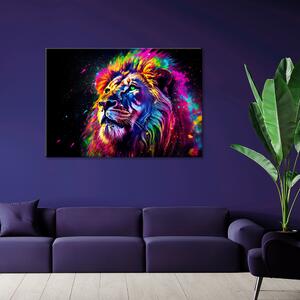 Gario Vászonkép Színek és oroszlán Méret: 60 x 40 cm