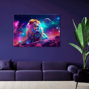 Gario Vászonkép Csillagok, bolygók és oroszlán Méret: 60 x 40 cm