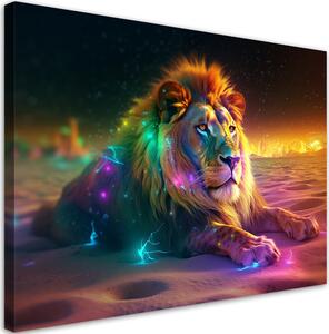 Gario Vászonkép Fenséges oroszlán pihen Méret: 60 x 40 cm