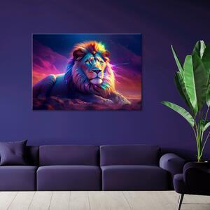 Gario Vászonkép Töprengő oroszlán és pihenés Méret: 60 x 40 cm