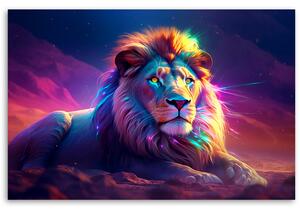 Gario Vászonkép Töprengő oroszlán és pihenés Méret: 60 x 40 cm