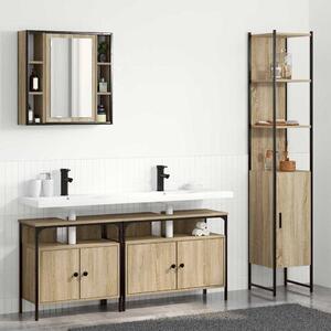 Fürdőszoba bútor szett 4 pcs sonoma tölgy 33 x 33 x 185.5 cm