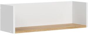 Vicco Viktor fehér falipolc arany tölgy betéttel – 60 × 20 × 20 cm