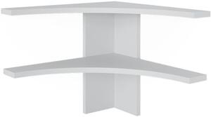 Vicco Roman fehér sarokpolc – 43,5 × 37 × 43,5 cm