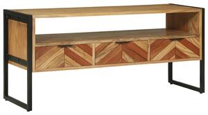 TV szekrény fiókkal Barna 100 x 35 x 50 cm Tömör akácfa
