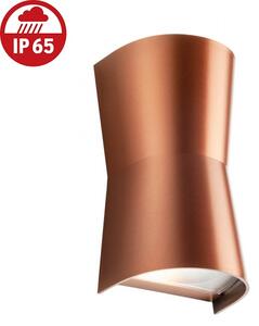 TRONE led kültéri fali lámpa, réz színű, le-fel világít, GU10 - Redo-90459