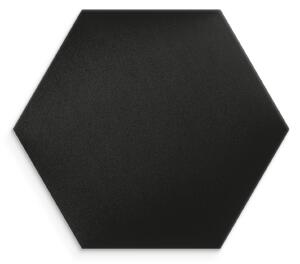 Kárpitozott panel - Hatszög - 30x26cm Szín: Fekete