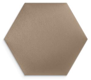 Kárpitozott panel - Hatszög - 30x26cm Szín: Krém