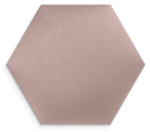 Kárpitozott panel - Hatszög - 30x26cm Szín: Antik rózsaszín