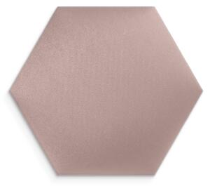 Kárpitozott panel - Hatszög - 40x35cm Szín: Antik rózsaszín