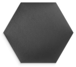 Kárpitozott panel - Hatszög - 40x35cm Szín: Fekete