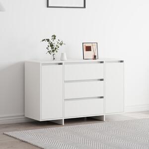 Oldalszekrény Fehér 120x41x75 cm MDF