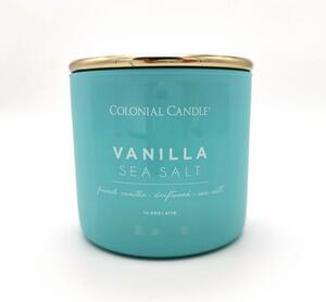 Illatgyertya, Colonial Canndle Pop Of Color, szója, 411 g - Vanilla & Sea Salt