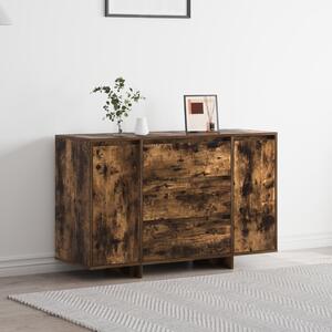 Füstölt tölgy oldalszekrény 120x41x75 cm Mérnöki fa