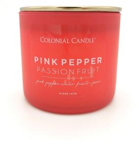 Illatgyertya, Colonial Canndle Pop Of Color, szója, 411 g - Pink Pepper & Passionfruit