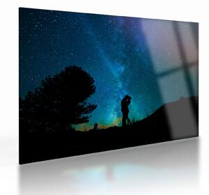 Kép - Találkozás a csillagok alatt (üvegen) (70x50 cm)