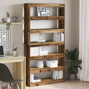 VidaXL Könyvespolc Régi fa Szerelt fa 100 x 30 x 198 cm