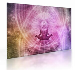 Kép - Meditációs aura (üvegen) (70x50 cm)