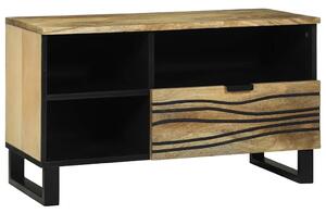 Média tároló szekrény Barna 80 x 33.5 x 46 cm tömör mangófa