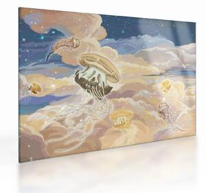 Kép - mennyei medúza (üvegen) (70x50 cm)