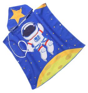 Gyerek poncsó GALAXIO kék Méret: 60 x 120 cm